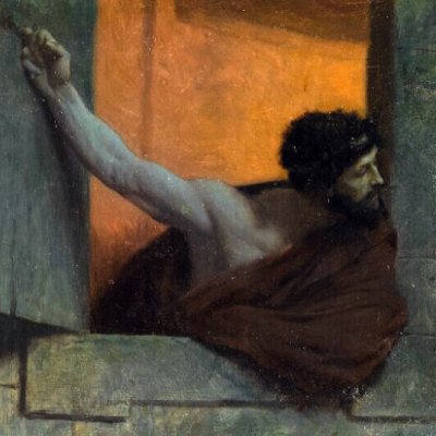 Cupidon à la porte sous la pluie (Histoire d'Anacréon) - Jean-Léon Gérôme
