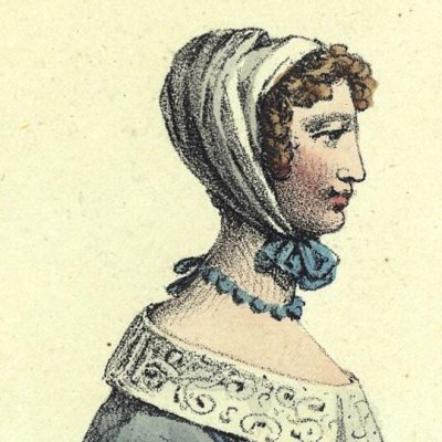 Mlle Debrie dans le rôle d'Agnès (Costumes de théâtre…) - Delpech