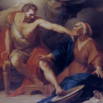 Ulysse reconnu par sa nourrice Euryclée (version de Paris) - Belle