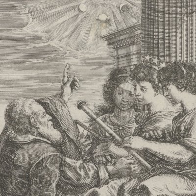 Galilée et les trois Muses - Stefano della Bella