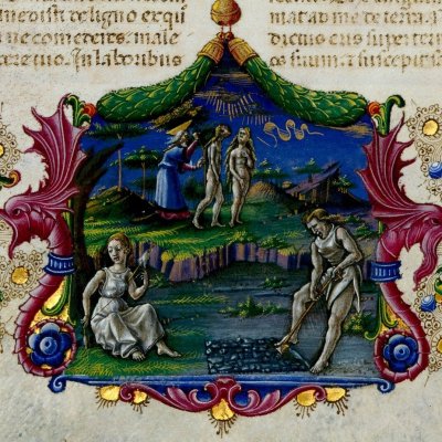 La Chute (Bible de Borso d’Este, Genèse) - Taddeo Crivelli