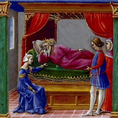 Vieillesse de David (Bible de Borso d’Este, 1 Rois) - Taddeo Crivelli