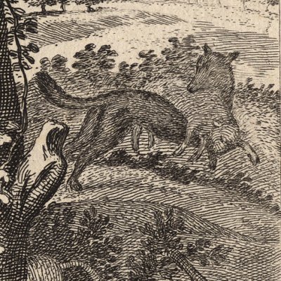 La chasse au loup (Pastorales) - Claudine Bouzonnet d'après Jacques Stella