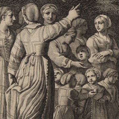 Le cortège nuptial (Pastorales) - Claudine Bouzonnet d'après Jacques Stella