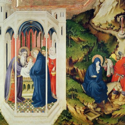 Présentation au Temple et Fuite en Égypte (Retable de la Chartreuse de Champmol) - Melchior Broederlam