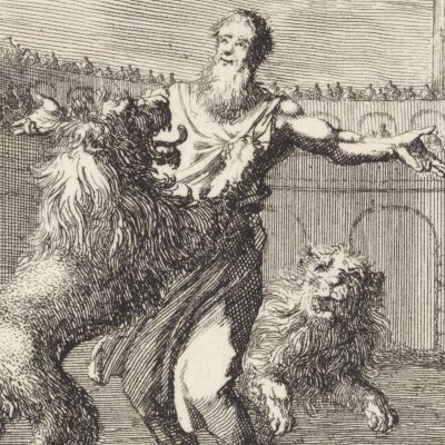 Ignatius of Antioch lets himself be torn apart by lions - Jan Luyken