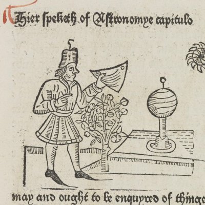 Astronomie (Myrrour of the Worlde, Westminster, William Caxton, 1481)