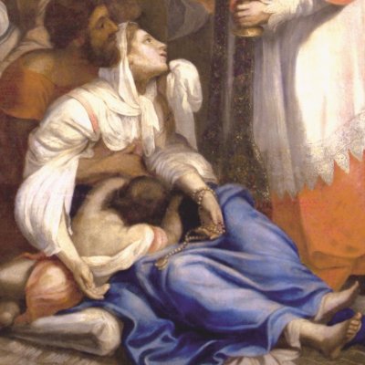 saint Charles Borromée administrant la communion aux pestiférés de Milan - Mignard