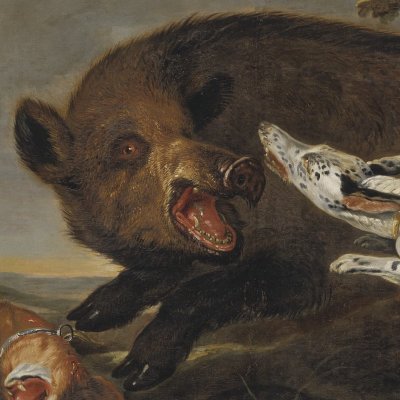 Chasse au sanglier à Tivoli - d'après Frans Snyders