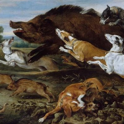 Chasse au sanglier (version de Boston) - Frans Snyders