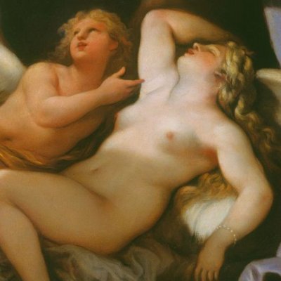 Cupidon rend visite à Psyché endormie (Histoire de Cupidon et de Psyché, 6) - Luca Giordano