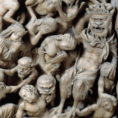 Le jugement dernier, les damnés (Chaire du Duomo de Sienne) - Nicola Pisano