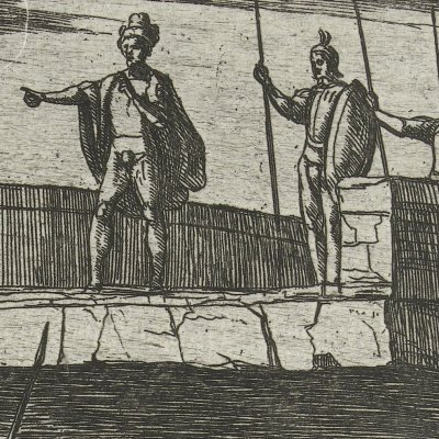 Rencontre de Claudius Civilis et de Cerialis sur le pont du Nabal (Conjuration de Claudius Civilis, 36) - Tempesta