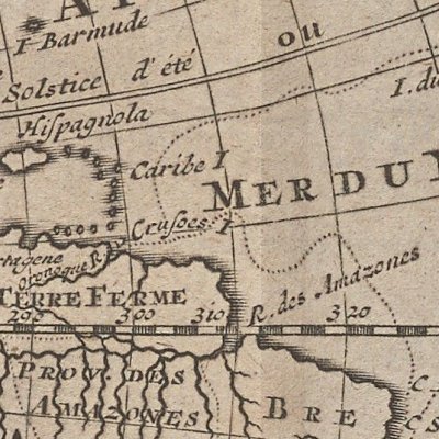 Mappe-Monde, ou Carte Générale de la Terre (Robinson Crusoé, trad. hollandaise, 1721)