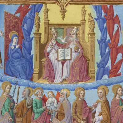 La Toussaint (Jacques de Voragine, Légende dorée, Bnf Fr245 156r)