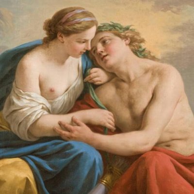Apollon dans le sein de Thétis. Le coucher du soleil - Lagrenée