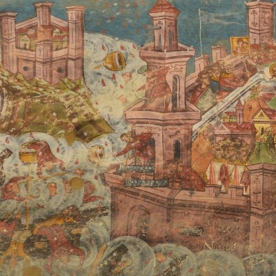 Le siège de Constantinople… en 626 (Monastère de Moldovița)
