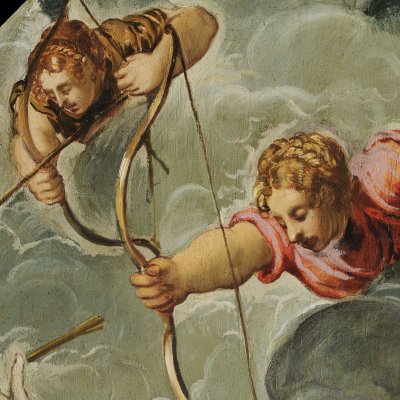 Massacre des fils de Niobé (Plafond de la Ca' Pisani, Venise) - Tintoret