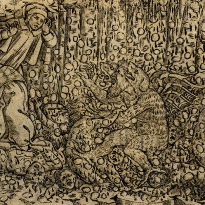 Cerbère déchire les gourmands (Dante, Enfer, chant 6) - Baccio Baldini