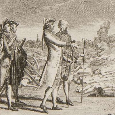 Louis XV à la bataille de Fontenoy (Brandenburgische Geschichte…) - Chodowiecki