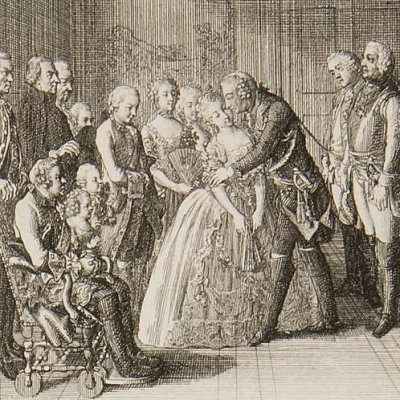 Noble traitement des enfants du roi Auguste après la prise de Dresde (Brandenburgische Geschichte…) - Chodowiecki