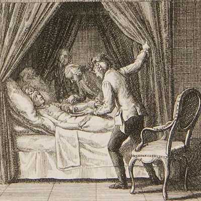 Frédéric au chevet de von Rothenburg (Brandenburgische Geschichte…) - Chodowiecki