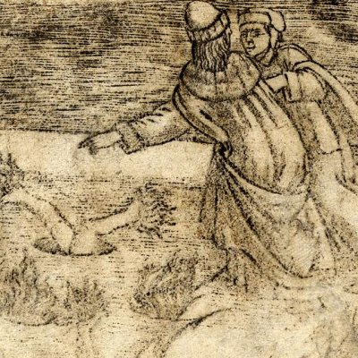Troisième bolge, les simoniaques (Dante, Enfer, chant 19) - Baccio Baldini