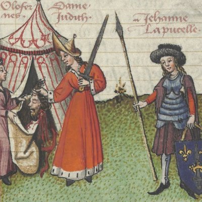 Judith et Jeanne la Pucelle (Le Champion des Dames, Bnf Fr 12476, F101v)