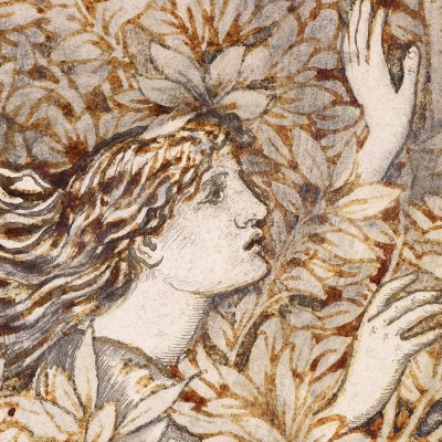 Pyrame and Thisbé. Pyrame draws his sword to kill himself - E. C. Burne-Jones