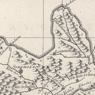 Carte de la Province de Pe-Tche-Li (Du Halde, Description… de l'Empire de la Chine, 1735, t1)