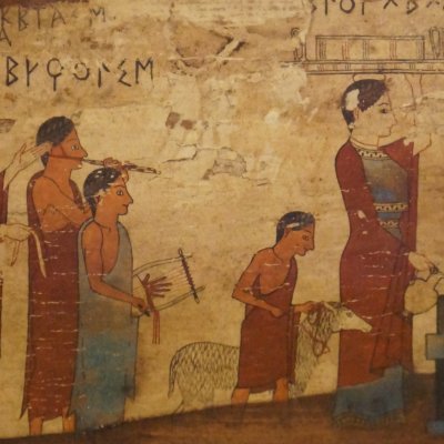 Tablette votive (πίναξ) de Pitsa
