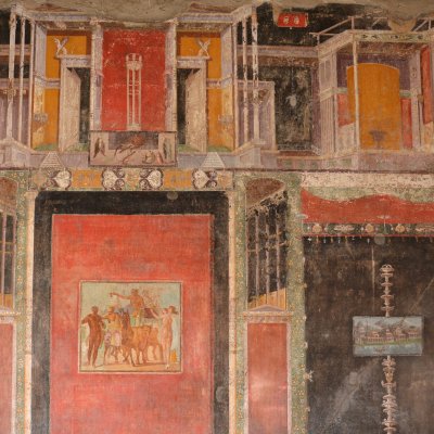 House of Marcus Lucretius Fronton, south wall of the tablinum