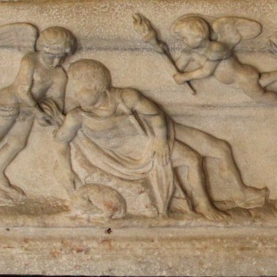 Sarcophage avec Sélénè rendant visite à Endymion endormi