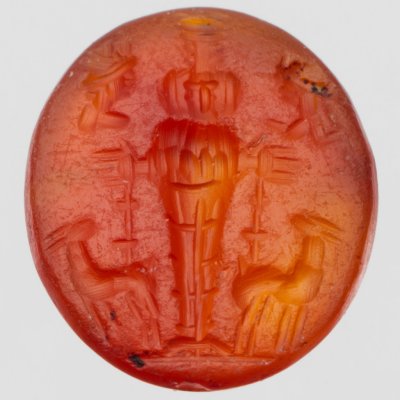 Anneau en cornaline représentant Artémis d'Éphèse