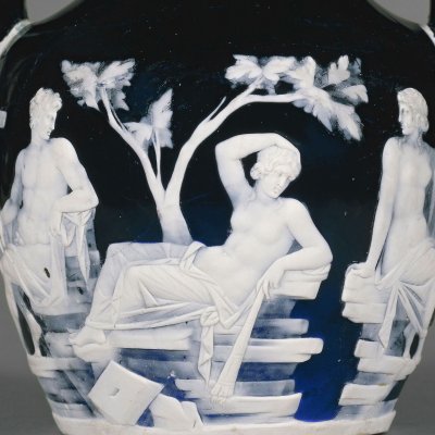 Portland vase, scene of the sleeping beauty - Aegean Dioscorides ?