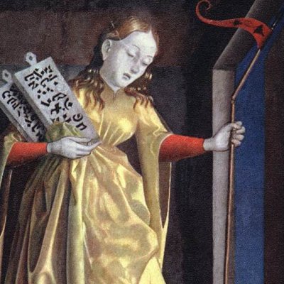 The synagogue (Altarpiece of the Mirror of Salvation) - Konrad Witz