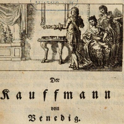 Le Marchand de Venise (Shakespear Theatralische Werke, 1762, vol.3) - Gessner