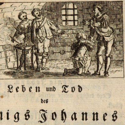 Le roi Jean (Shakespear Theatralische Werke, 1762, vol.3) - Gessner