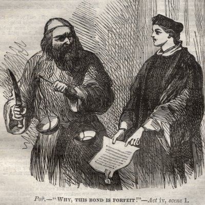 Le marchand de Venise (John Dicks' Shakespeare’s Works, 1864)