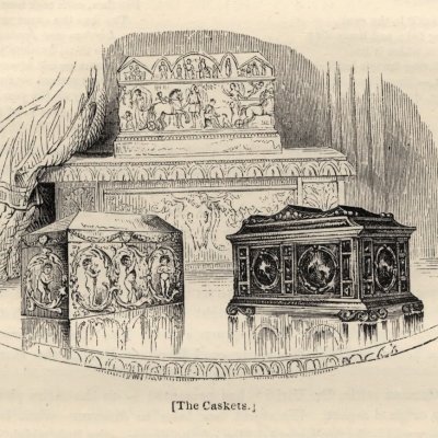 Le marchand de Venise, les trois coffrets (The Pictorial Shakspeare, éd. Knight) - Harvey
