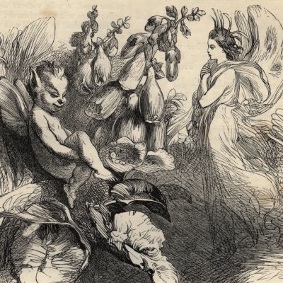 Le Songe d'une nuit d'été, II, 1. Puck (The Works of Shakespeare, éd. H. Staunton, 1865) - Gilbert