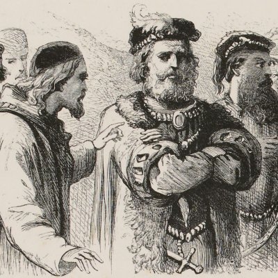 Inquiétude d'Alonso (Shakespeare, The Tempest, 1860)