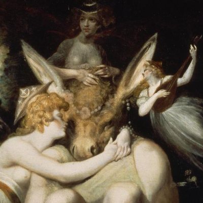 Titania enlace Bottom portant sa tête d'âne - Henry Fuseli