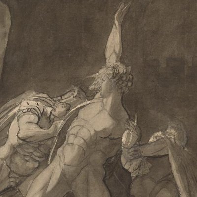 Hamlet, Horatio et Marcellus face au fantôme - Henry Fuseli