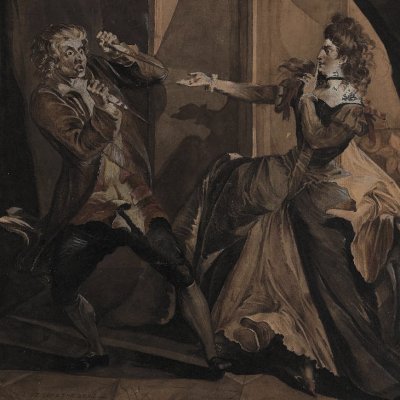 Garrick et Mrs Pritchard dans les rôles de Macbeth et Lady Macbeth après l'assassinat de Duncan - Henry Fuseli