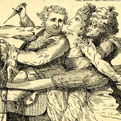 Le voyage des orateurs. Burke, Mrs Siddons et Fox - S. W. Fores