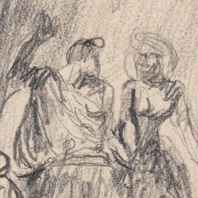 Macbeth, la scène du banquet, 2e esquisse - Georges Romney