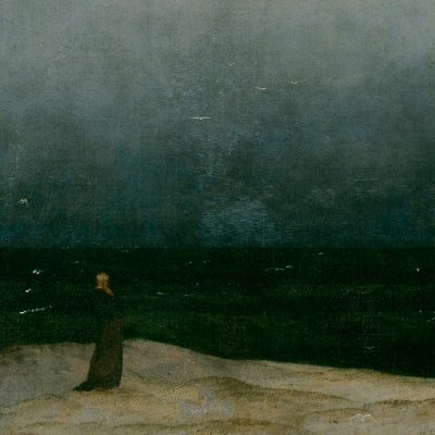 Moine au bord de la mer- Caspar David Friedrich