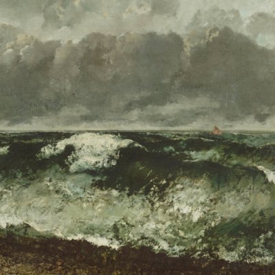 La mer orageuse - Courbet
