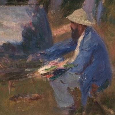 Claude Monet peignant à l'orée d'un bois - John Singer Sargent